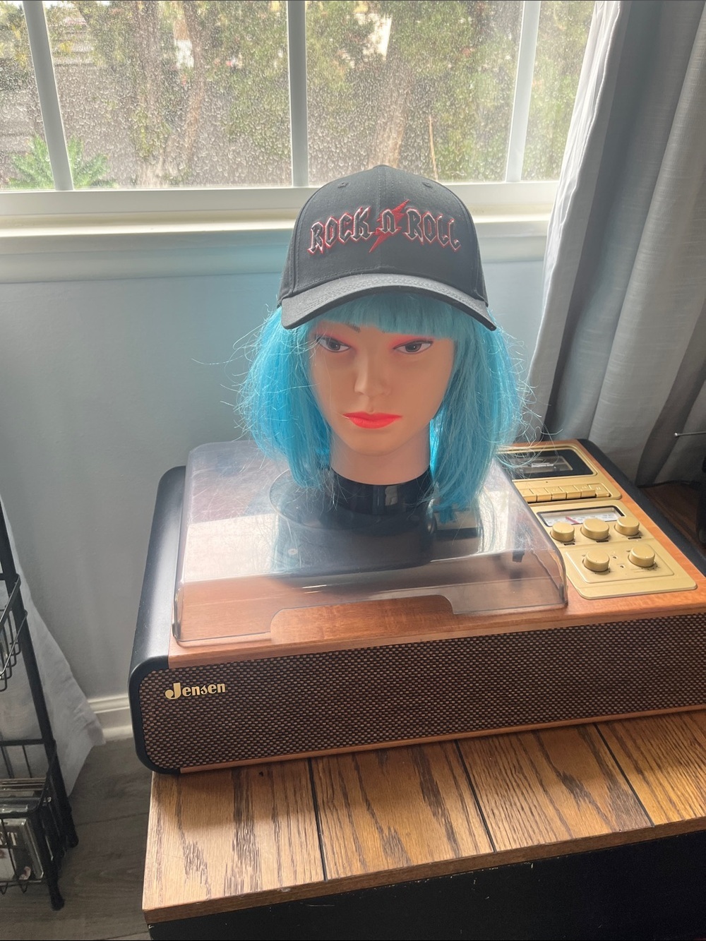 Rock n Roll Black Baseball Cap - Unbranded